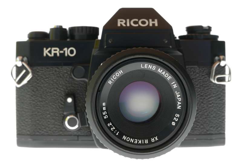 Ricoh KR-10 SLR Camera with XR Rikenon 55mm f/2.2 Lens