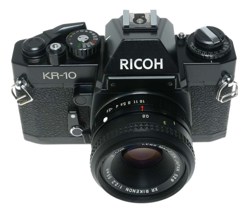 Ricoh KR-10 SLR Camera with XR Rikenon 55mm f/2.2 Lens