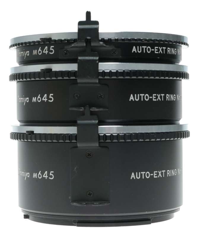Mamiya M645 Auto Extension Ring Set No. 1, 2, 3 Medium