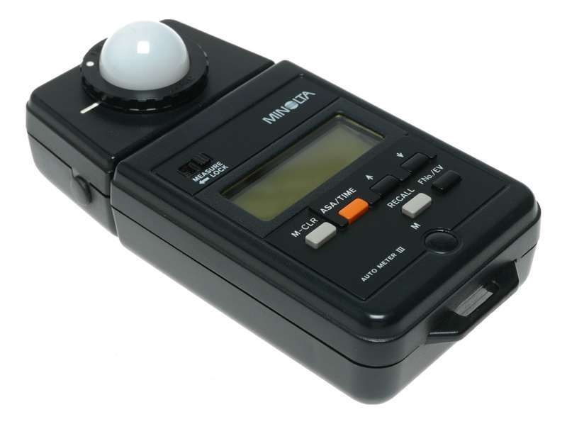 Minolta Auto Meter III Light Meter Measure Lock Illuminance