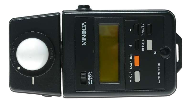 Minolta Auto Meter III Light Meter Measure Lock Illuminance