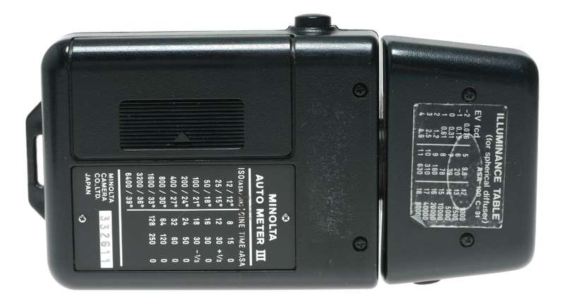 Minolta Auto Meter III Light Meter Measure Lock Illuminance