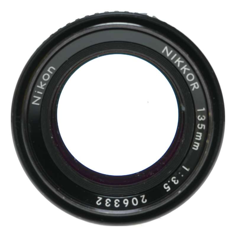 Nikon Nikkor 135mm f/3.5 Manual Focus SLR Lens Made in Japan