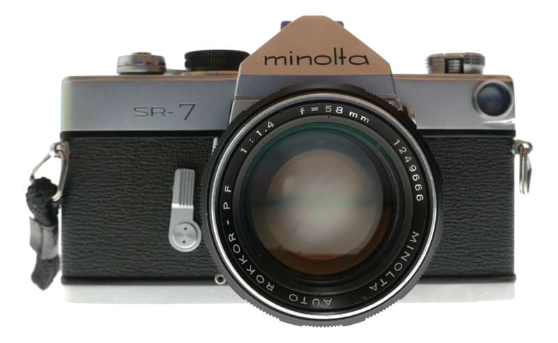Minolta SR-7 SLR Film Camera with Auto Rokkor-PF 58mm f/1.4