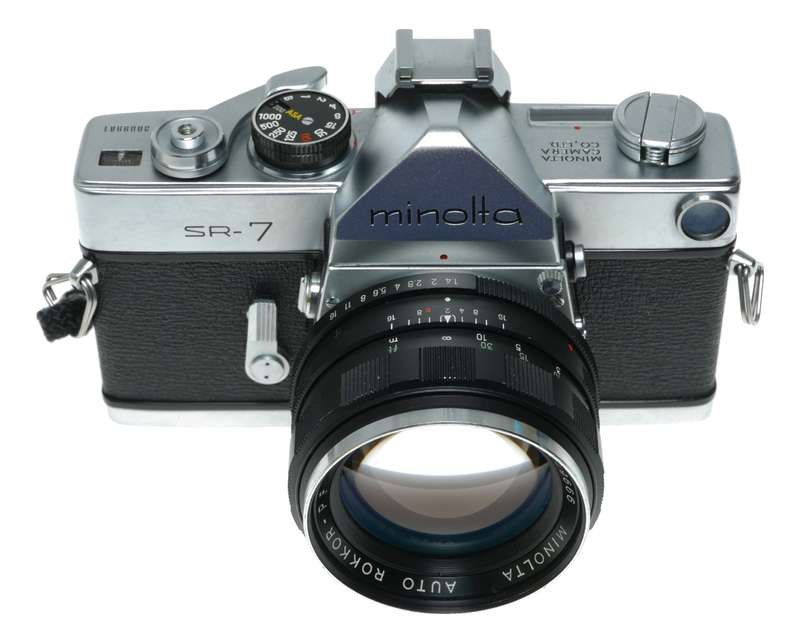 Minolta SR-7 SLR Film Camera with Auto Rokkor-PF 58mm f/1.4