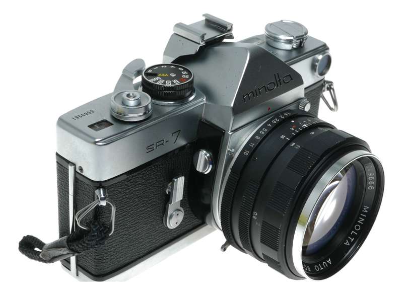 Minolta SR-7 SLR Film Camera with Auto Rokkor-PF 58mm f/1.4