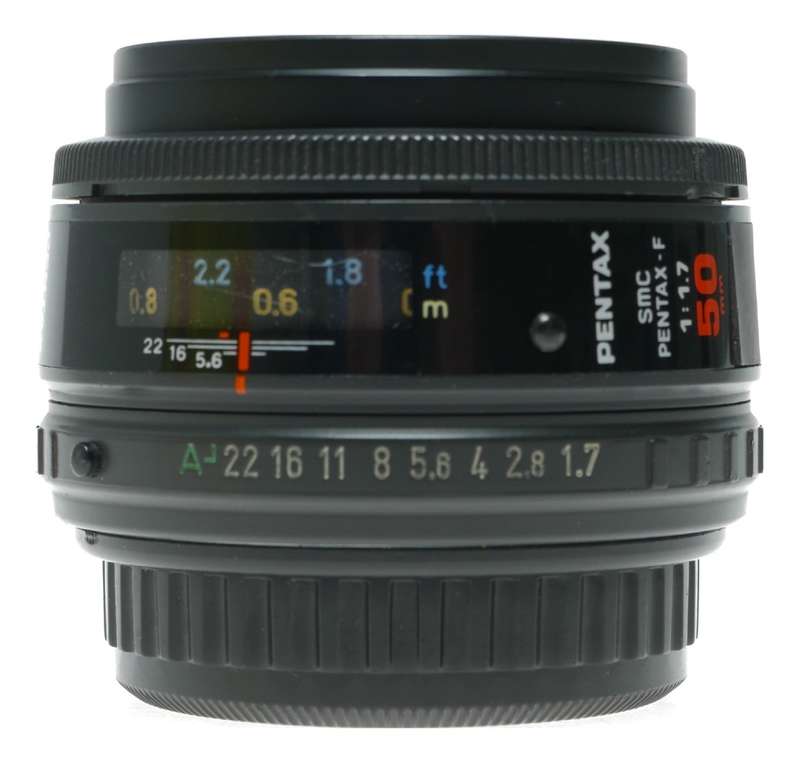 Pentax SMC PENTAX-F 50mm f/1.7 Prime Lens
