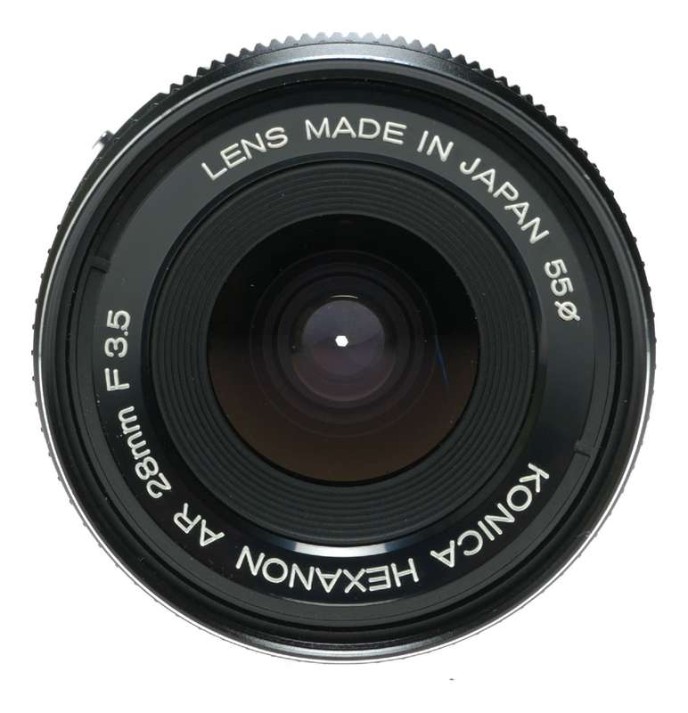 Konica Hexanon AR 28mm f/3.5 Lens Made in Japan