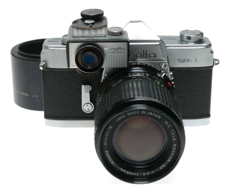 Minolta SR - 1 SLR Camera MC Tele Rokkor - QD 135mm f/3.5