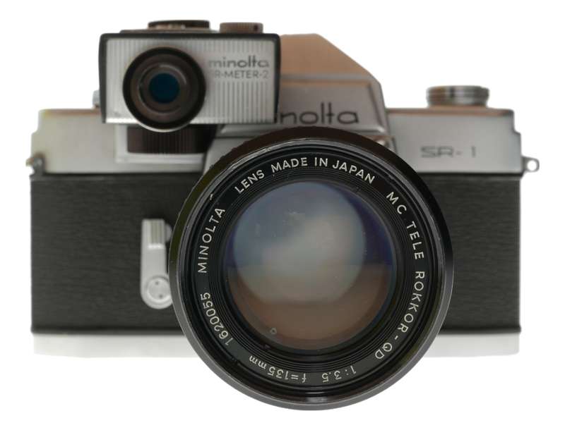 Minolta SR - 1 SLR Camera MC Tele Rokkor - QD 135mm f/3.5