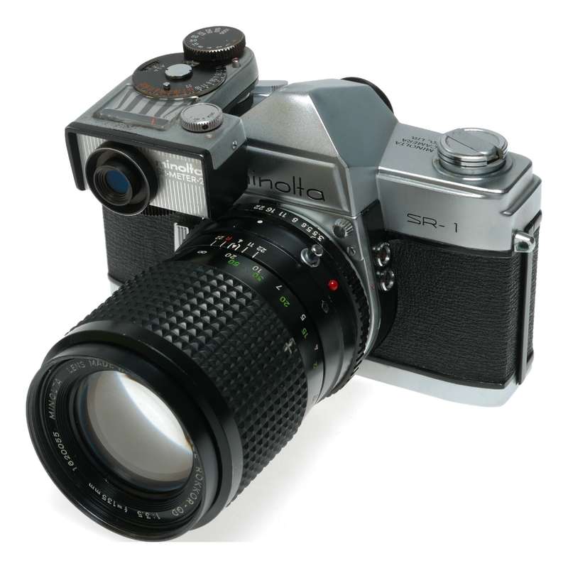 Minolta SR - 1 SLR Camera MC Tele Rokkor - QD 135mm f/3.5