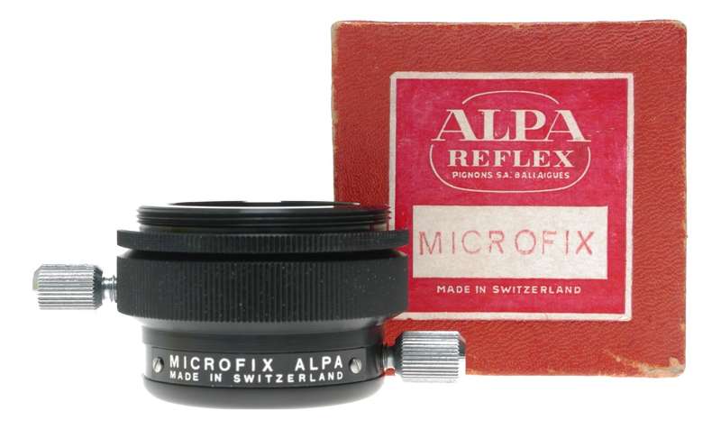 ALPA Reflex Swiss Film Camera Microfix Mount, 25mm Norm Lens