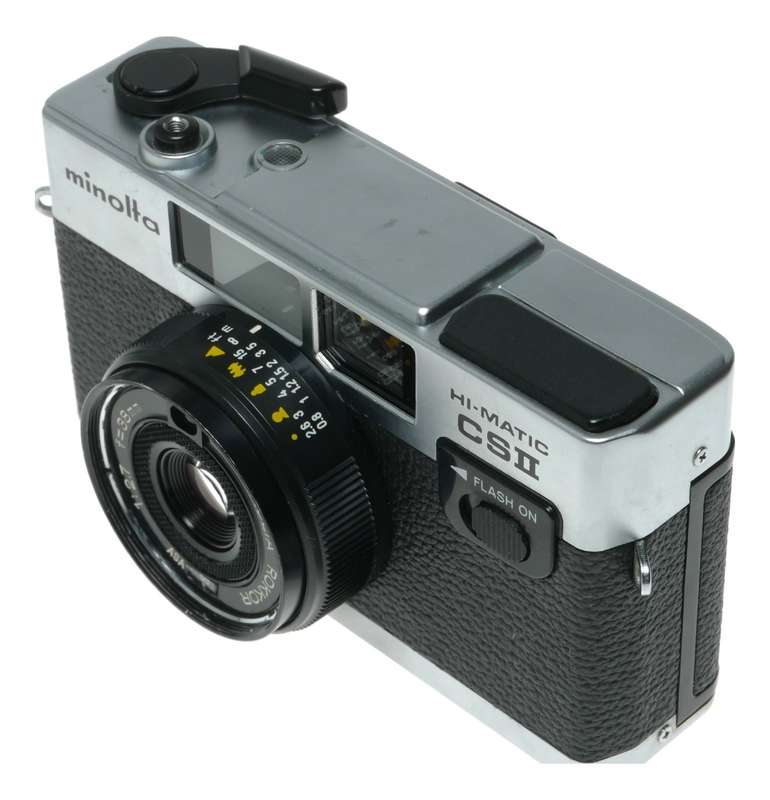 Minolta Hi - Matic CSII Film Camera 38mm f/2.7 Rokkor Lens