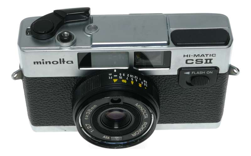 Minolta Hi - Matic CSII Film Camera 38mm f/2.7 Rokkor Lens
