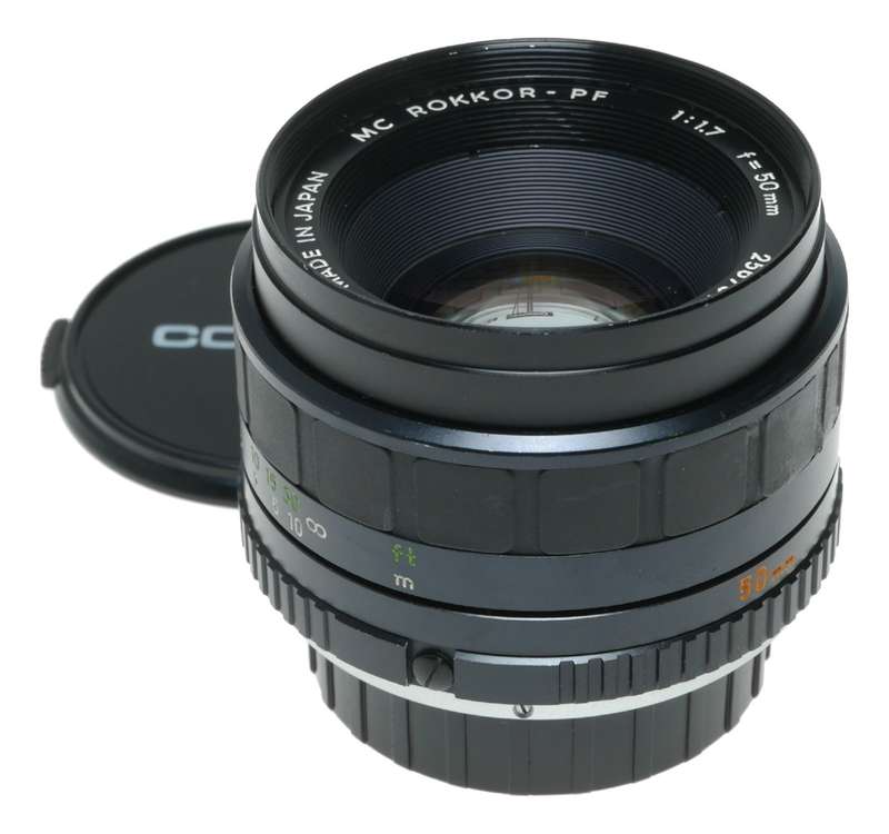 Minolta MC Rokkor-PF 50mm f/1.7 Prime Lens Made in Japan