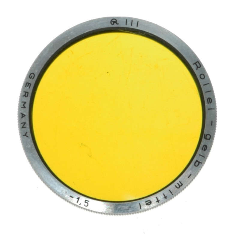 Rollei RIII Gelb mittel -1,5 Yellow Filter with Case
