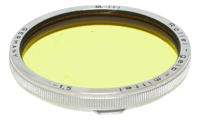 Rollei RIII Gelb mittel -1,5 Yellow Filter with Case