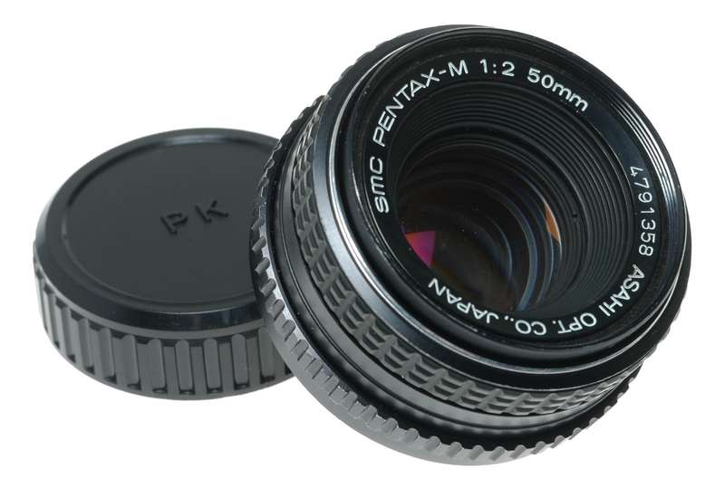 Pentax-M 50mm f/2 SLR Film Camera Lens by Asahi Optical Co.