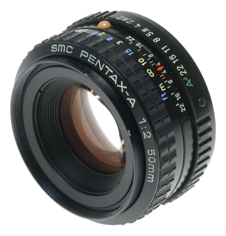 Pentax SMC Pentax-A 50mm f/2 SLR Film Camera Lens