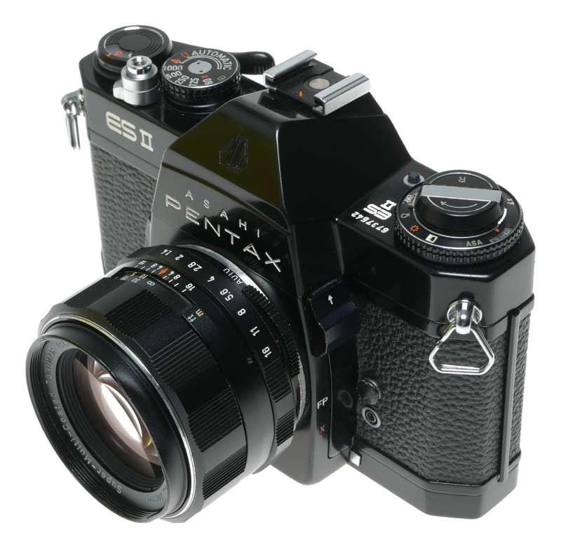Asahi Pentax ES II black camera SMC Takumar 1:1.4/50mm SLR