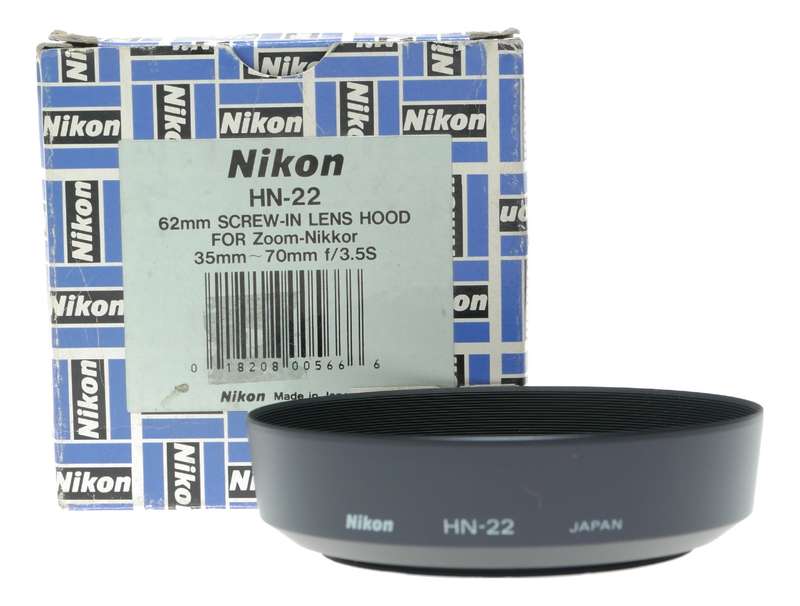 Nikon HN - 22 62mm Screw - Lens Hood Zoom - Nikkor 35 -