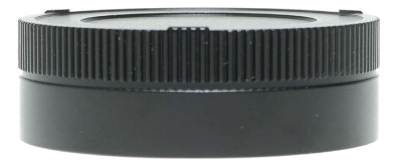 Rear Lens Cap Black with Red Dot