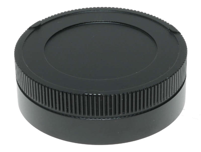 Rear Lens Cap Black with Red Dot