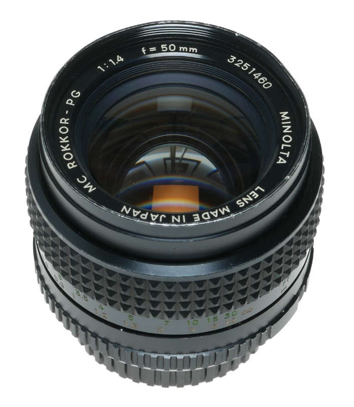 Minolta MC Rokkor-PG 50mm f/1.4 Lens Made in Japan
