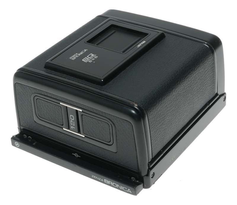 Zenza Bronica SQ 6x8 Medium Format Film Camera black back
