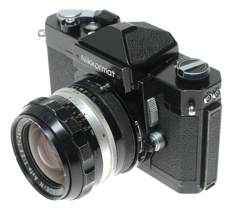Nikkormat black FT SLR Camera Nikkor - N Auto 24mm f/2.8