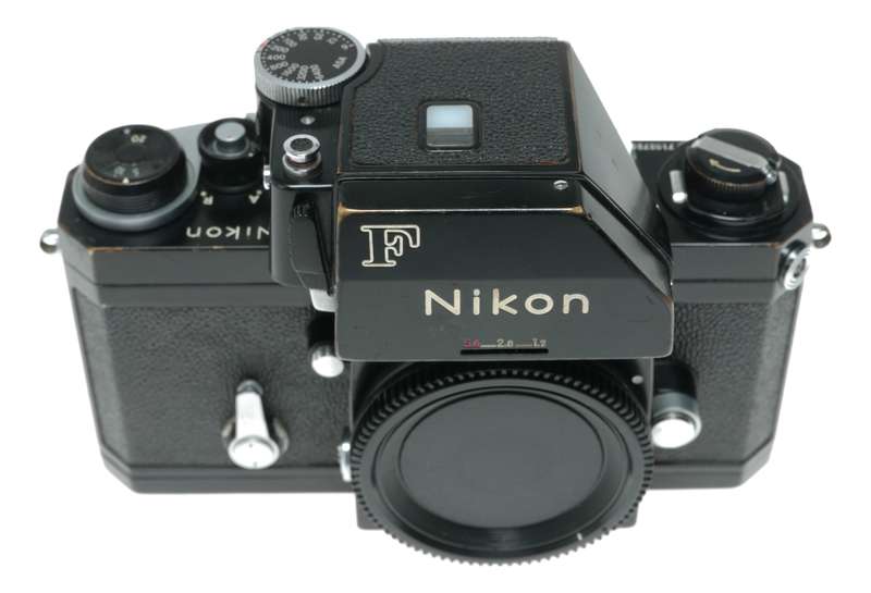 Nikon F SLR Film Camera Black Body with Photomic Meter