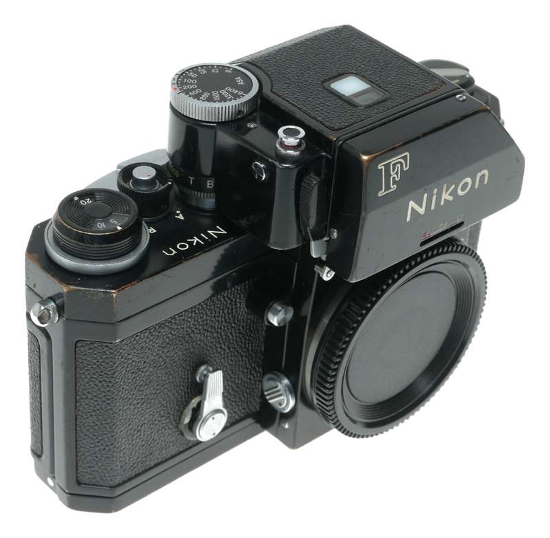 Nikon F SLR Film Camera Black Body with Photomic Meter