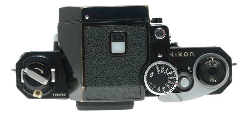 Nikon F SLR Film Camera Black Body with Photomic Meter