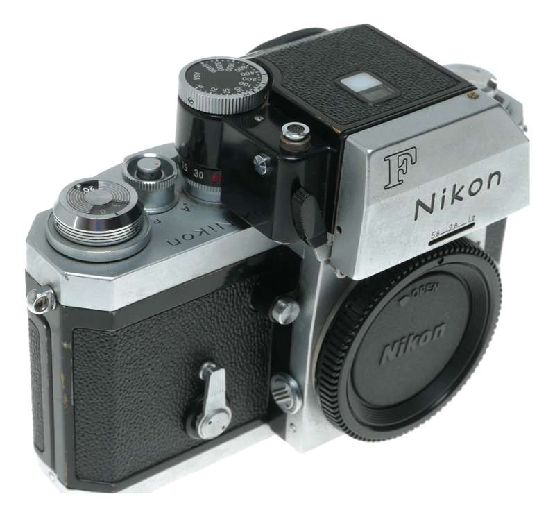 Nikon F 35mm Film SLR Camera Chrome Body