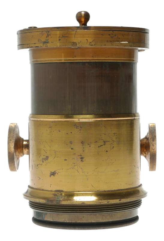 Antique Brass Petzval - Type Portrait Lens, Unknown Maker,