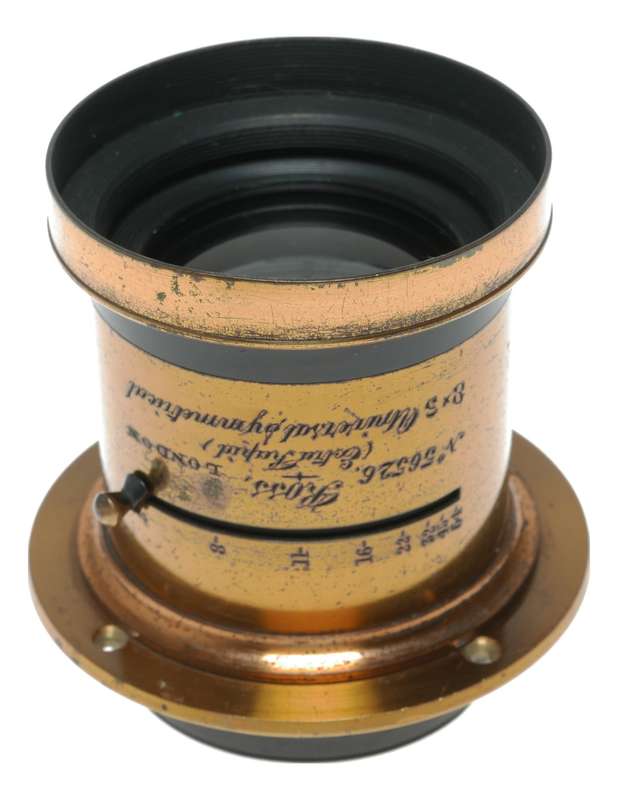 Ross Rapid Rectilinear universal symmetrical lens 5x8 f/8 -