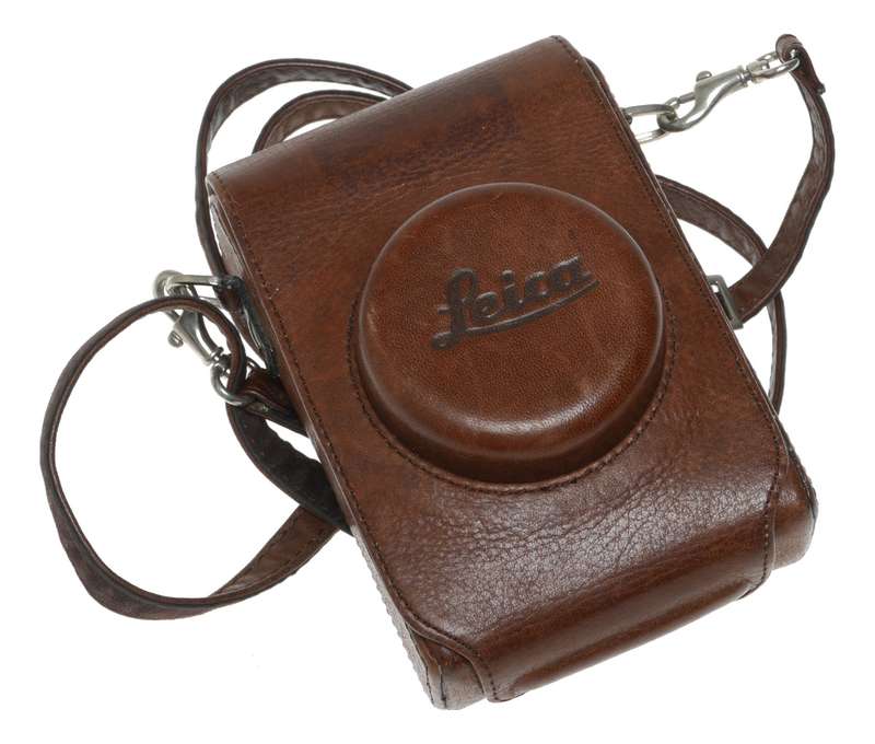 Leica Camera Leather Case with Strap in Brown