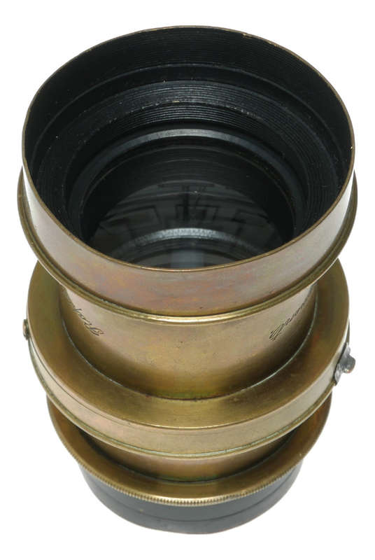Perken, Son & Rayment London Brass Lens | Antique