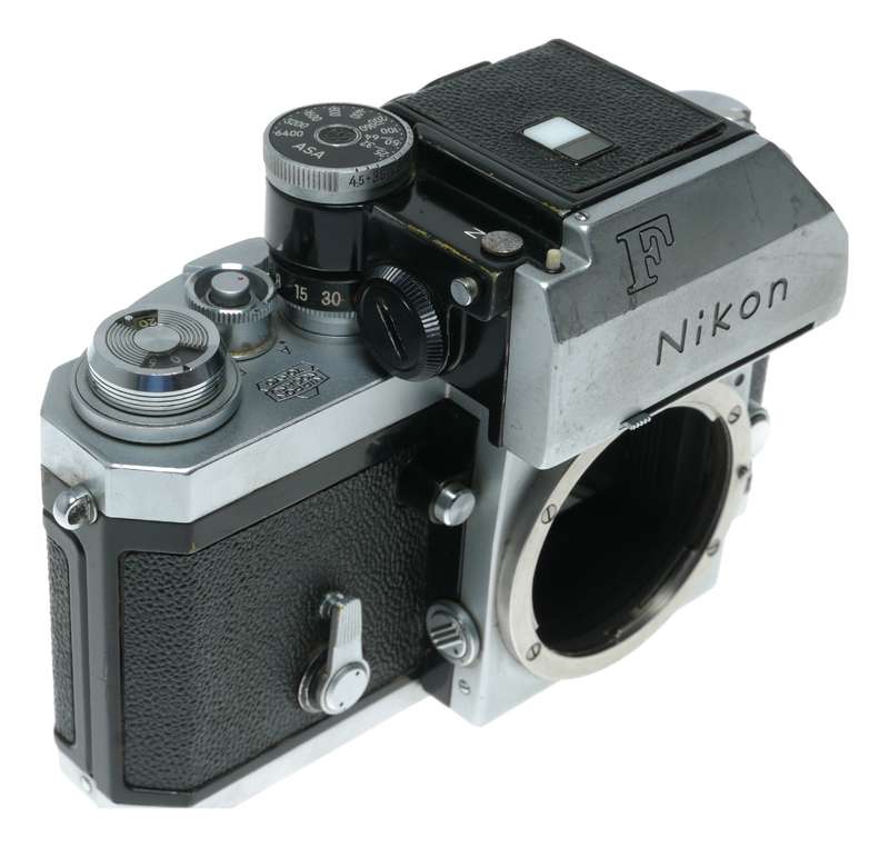 Nikon F 35mm Film SLR Chrome Camera Body Only