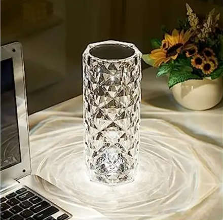 Crystal Desk Lamp RGB Touch Lamp