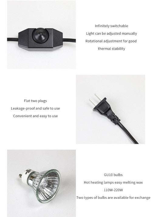 Aromatherapy Melting Wax Lamp - Black