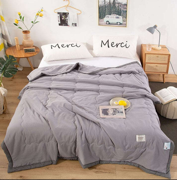 Cotton Thin Summer Cool Quilt - Grey 180*220