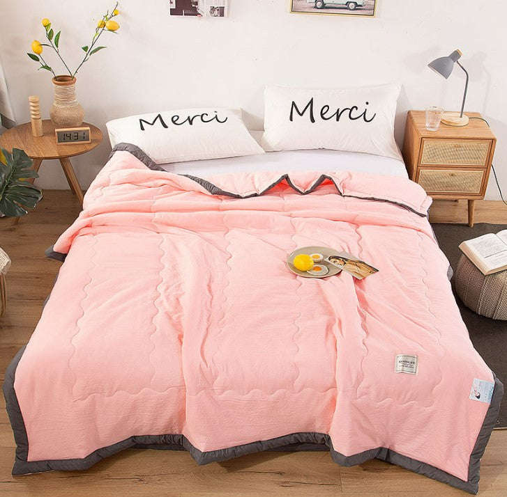 Cotton Thin Summer Cool Quilt - Pink 180*220