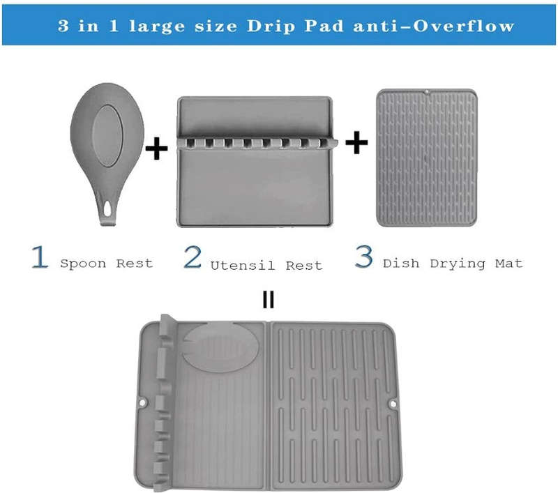 Drying Mat with Spoon Rest