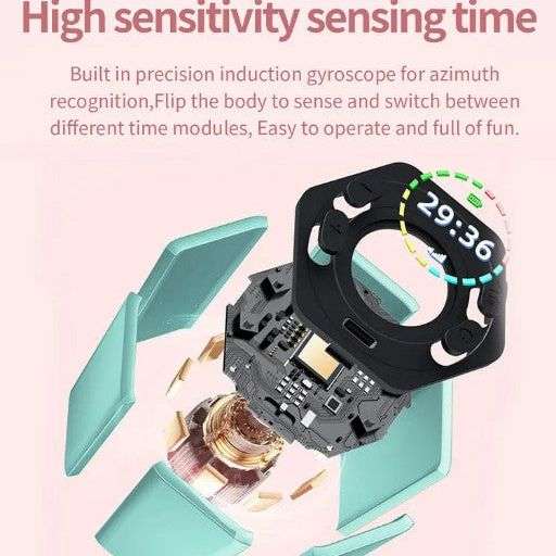 Hexa Digi Clock - Blue