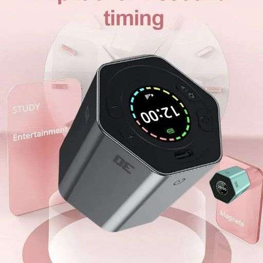 Hexa Digi Clock - Blue