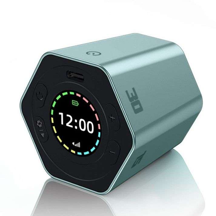 Hexa Digi Clock - Blue