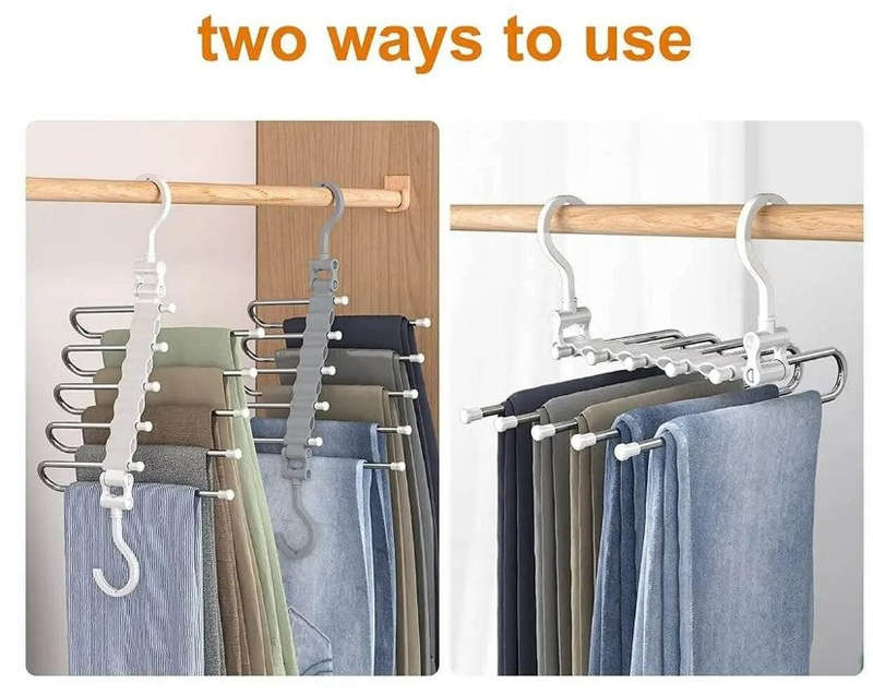 5 Layered Multi Functional Pants Hanger