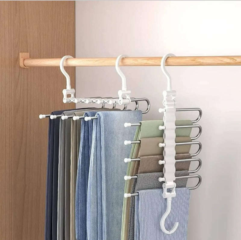 5 Layered Multi Functional Pants Hanger