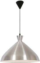 Bright Star Lighting Aluminium Dome Pendant with Black Cord, 235 mm Size